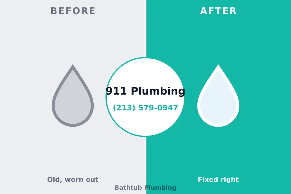 Before and after: plumbing company Sulphur, LA